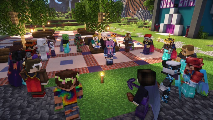 LDShadowLady interrupts an AfterLife SMP meeting by spawning in from thin air.
