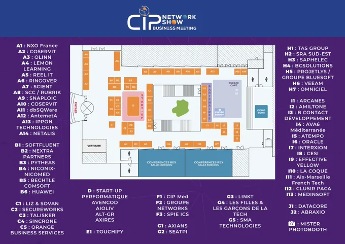 Plan CIP Network show 2022 Marseille