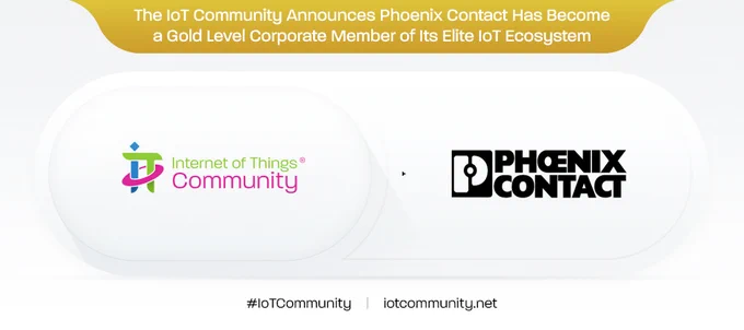 The IoT Community Announces Phoenix Contact as a Gold-level Corporate Member in its Elite IoT Ecosystem