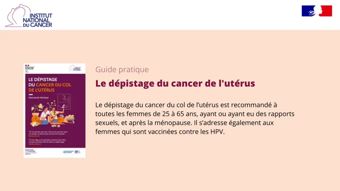 Guide Le dépistage du cancer de l'utérus