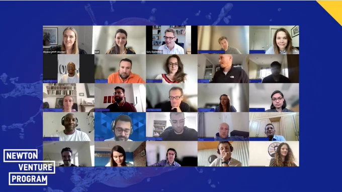 Screenshot of 25 people on a zoom call