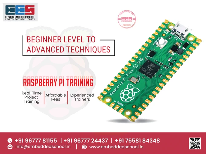 Learn from Beginner To Advanced Level of Raspberry Pi course @Elysium Embedded School 
Elysium Embedded School provides the latest professional Raspberry Pi Courses.
👉Are you interested in Raspberry Pi Courses??
👉Join Now @ Elysium Embedded School to transform your Career.
👉You are in the right place @ Elysium Embedded School and become a Raspberry Pi  Expert.
👉We are the Best Core Placement Training Services & Technical Education Center.
📲Ping us: https://m.me/embeddedschool
📲WhatsApp Chat link: https://wa.me/9677781155
👉Book an appointment: https://bit.ly/3AZgUVY
🌏Visit our website: https://embeddedschool.in/
Location: https://g.page/elysium-embedded-school
#embeddedschool #embeddedtraining #traininginstitute #roboticsclass #robotictraining #embeddedcourse #embeddedsoftware #PIC #microcontroller #rasberry #sensory #trainingcenter #courses2022 #rasberrypi #picomicrocontroller #Firmware #firmwareengineer #embeddedcourse #picomicrocontroller #raspberrypi #embeddedschool