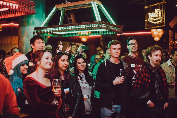 An audience at a busy Tech Nottingham event
