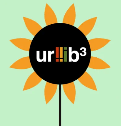 urllib3 logo on a cute sunflower graphic
