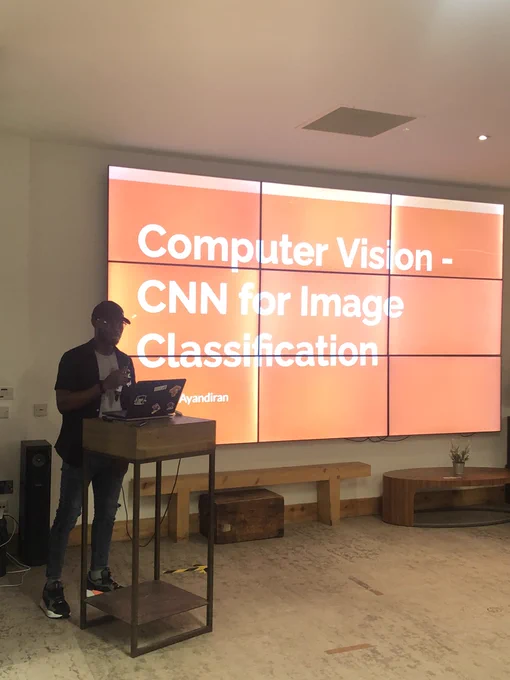 Wale introducing his talk with the talk title