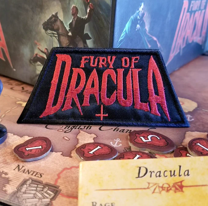 Fury of Dracula embroidered patch.