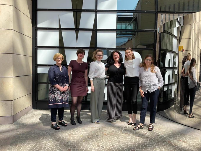 DANCING project Team (left to Right) Ann Leahy, Eva Krolla, Iryna Tekuchova, Hilary Hooks, Delia Ferri, Lea Urzel