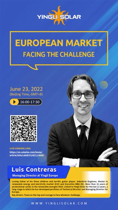 Share insights and solutions regarding European solar market, join the webinar tomorrow!