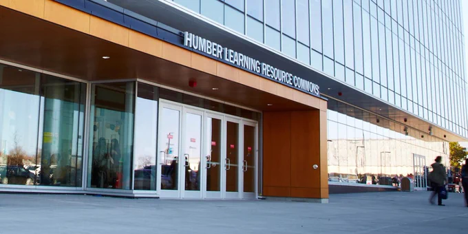 Humber Learning Resource Commons Entrance at North Campus. 