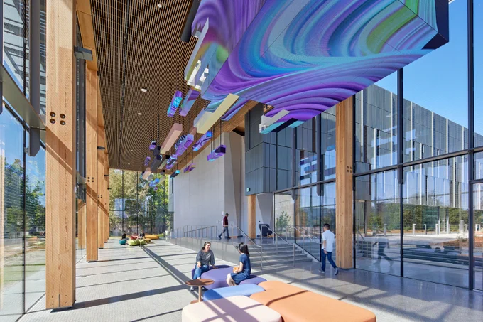 The Gallery area at Microsoft Silicon Valley 
