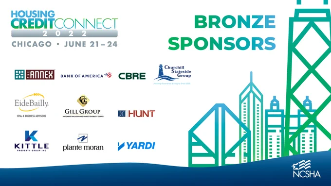 
2022 Housing Credit Connect | June 21 – 24 | Chicago | Bronze Sponsors
