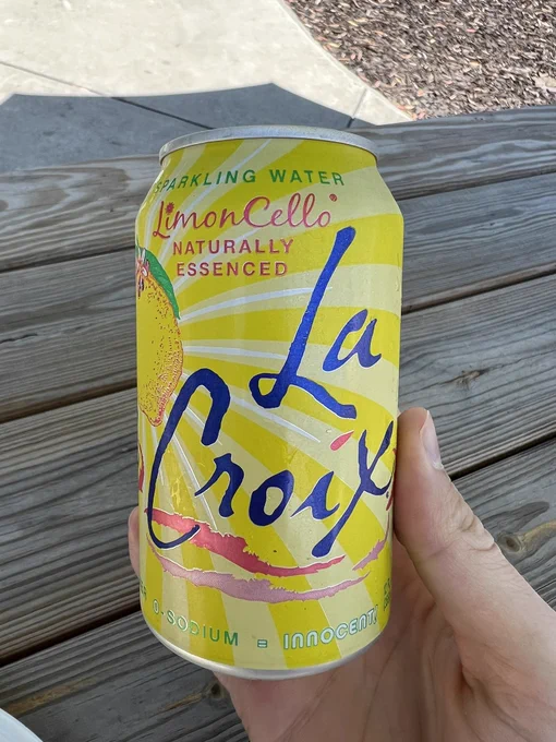 Can of La Croix Limoncello