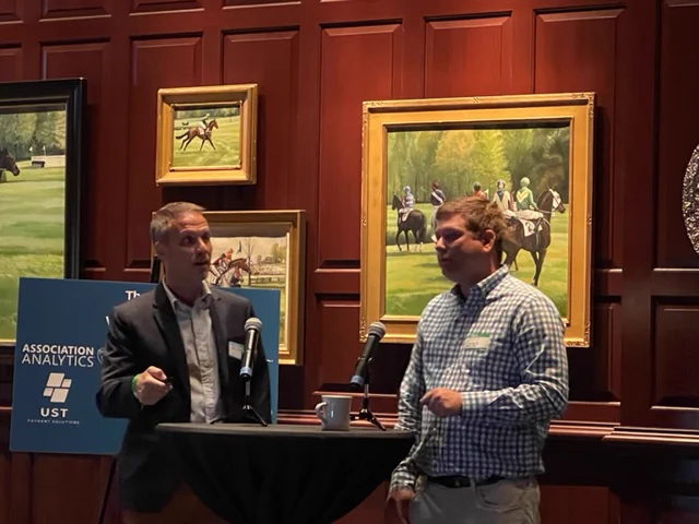 Bill Conforti and Greg Pollack of Association Analytics at UST Education Symposium - 2022