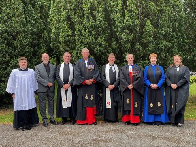The Clergy who took part in today's Service