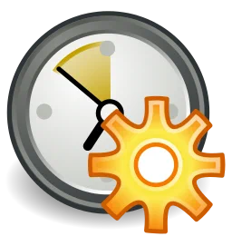 A clock and a machine cog to show that there is a maintenance window. Photo courtesy of Wikipedia Commons.