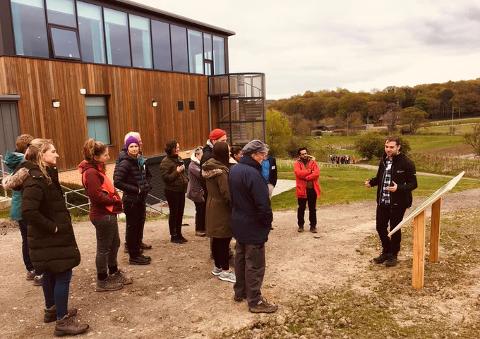 Group on a tour of Brownlee Centre 