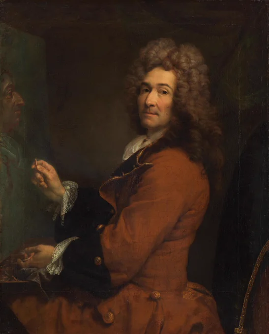 Joseph Vivien (1657-1734), „Selbstbildnis an der Staffelei“, um 1720, Bayerische Staatsgemäldesammlungen, Alte Pinakothek