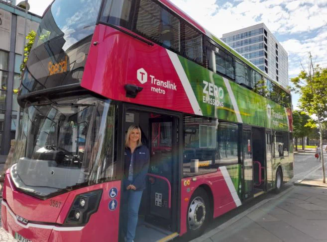 Team Translink on one of our Battery Electric Vehicles