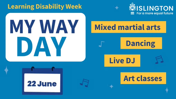 My Way Day, mixed martial arts, dancing, live DJ, art classes.