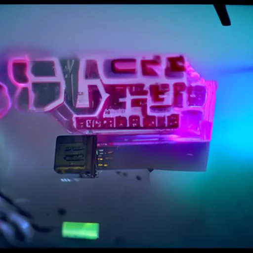 DALL-E generated picture with buzzwords: Hackerspace Cake Meeting CYBER