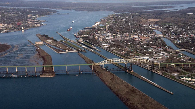 River and bridge.