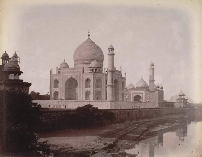 Caney, W. "The Taj Mahal from the north-east, Agra." Photographs from the India Collection at the British Library, Primary Source Media, 1880. Nineteenth Century Collections Online