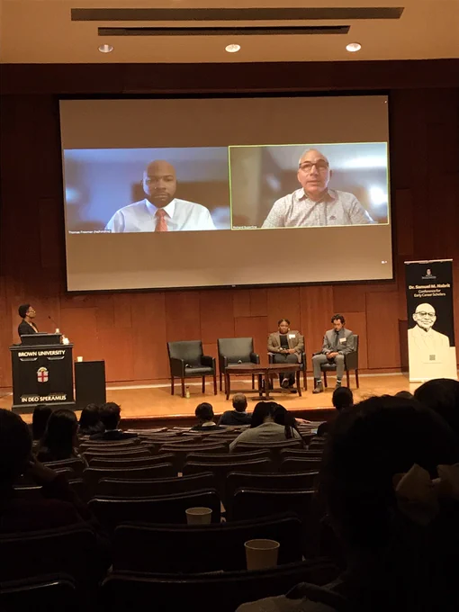 Panelists discussing the CSS program with two joining virtually