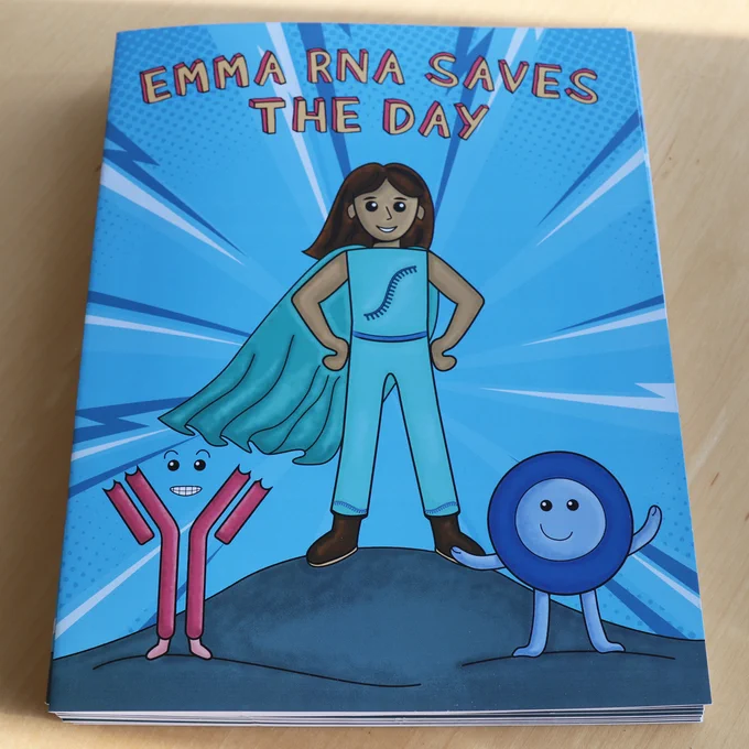 Emma RNA Saves the Day coloring book