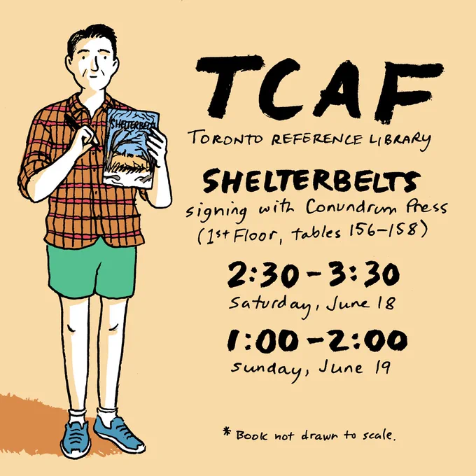 TCAF at Toronto Reference Library. Signing Shelterbelts, 2:30 - 3:30, Saturday June 18; 1:00 - 2:00, Sunday June 19.