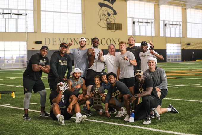 2022 Wake Forest Football Kickball Champions: Miami Feet