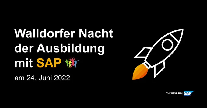 Walldorfer Nacht der Ausbildung mit SAP am 24. Juni 2022
