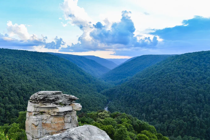 The view from Lindy Point at Blackwater Falls