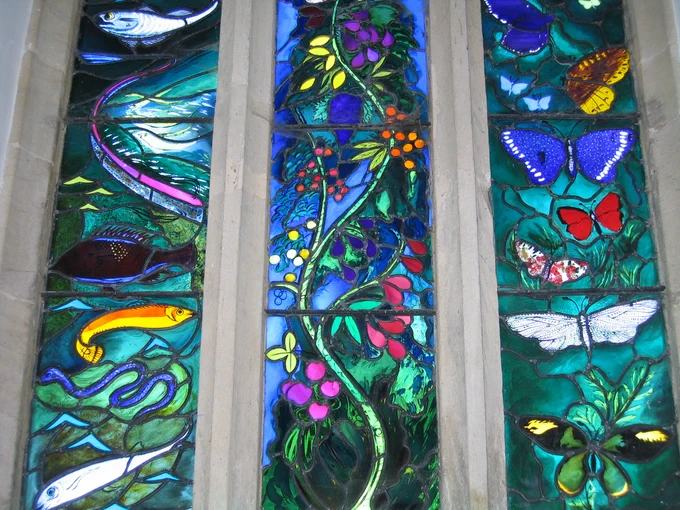 John Piper window @ Farnborough by Philippa Sanders