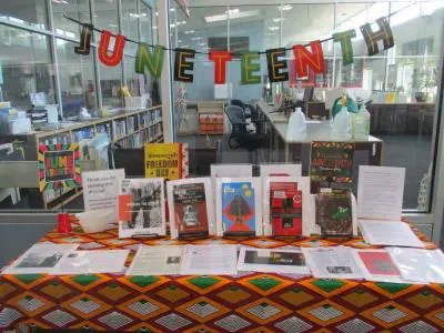 Juneteenth display. Image credit: National University of Health Sciences. 