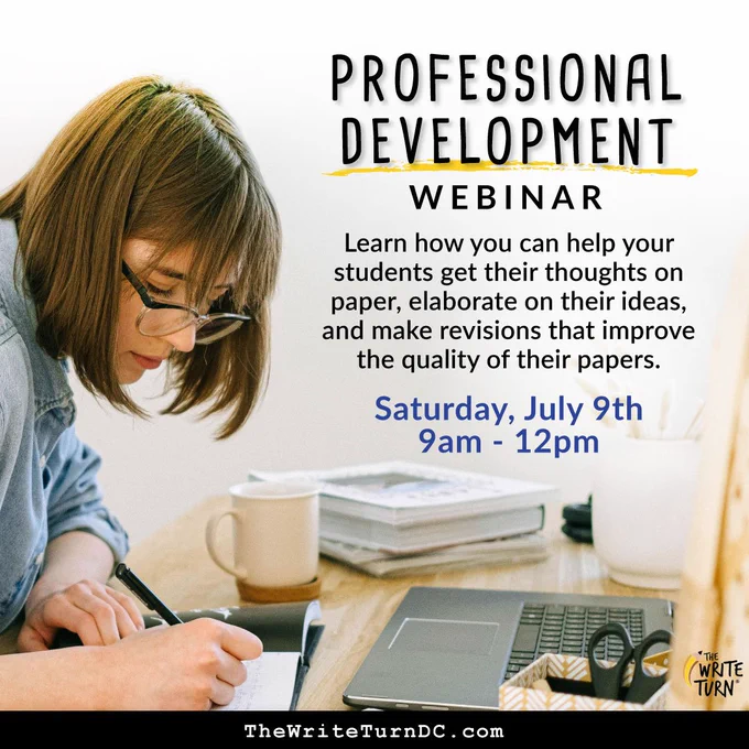 Our professional development webinar will give educators the tools they need to teaching students writing and revising strategies that improve the quality of their papers. 
