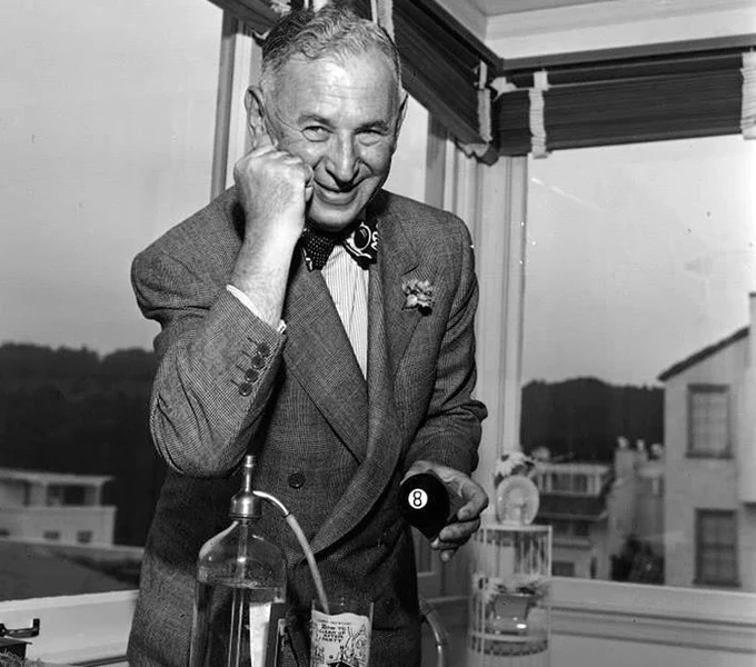 Comic strip artist Rube Goldberg, July 20, 1951.