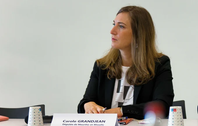 Carole Grandjean lors du lancement du "think tank" Ev&Terr au SYT 2022 d'UNIMEV à Nancy.