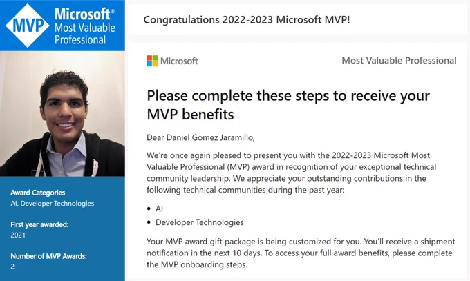 Microsoft MVP 2022-2023
