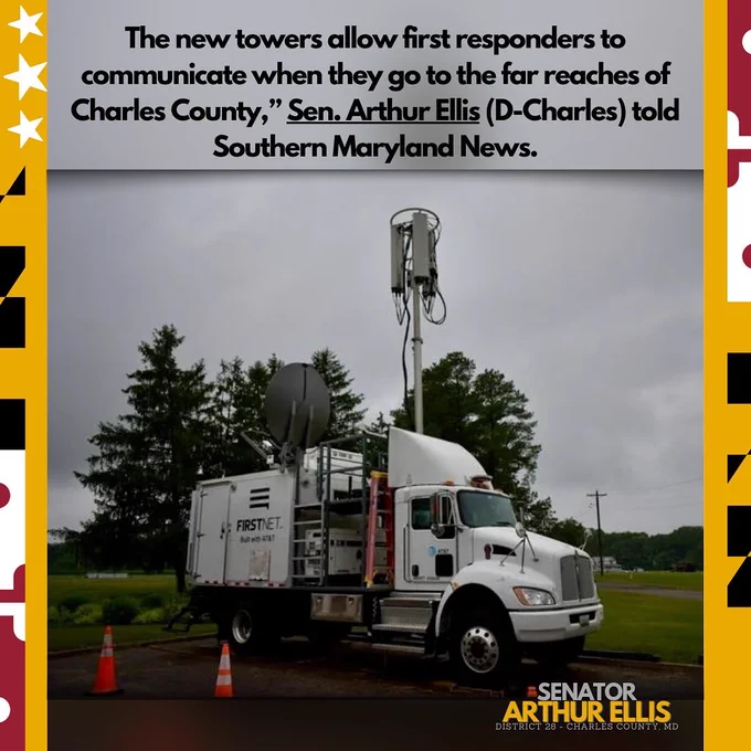New communication towers for first responders in Charles county Maryland