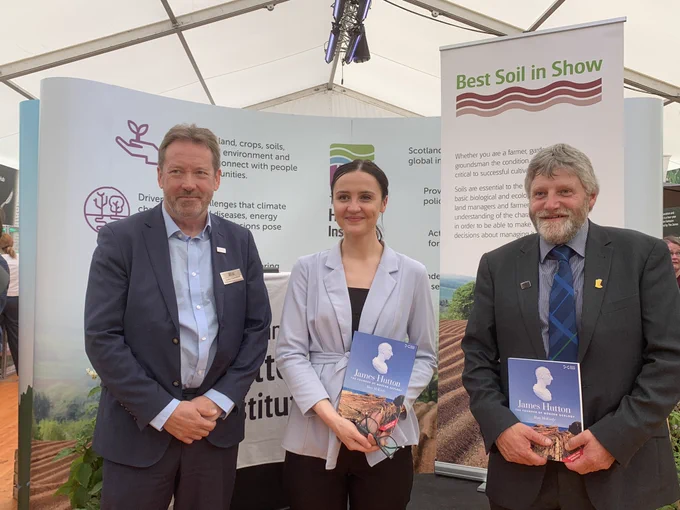 L-R: Prof Colin Campbell, Mairi McAllan MSP, Martin Kennedy