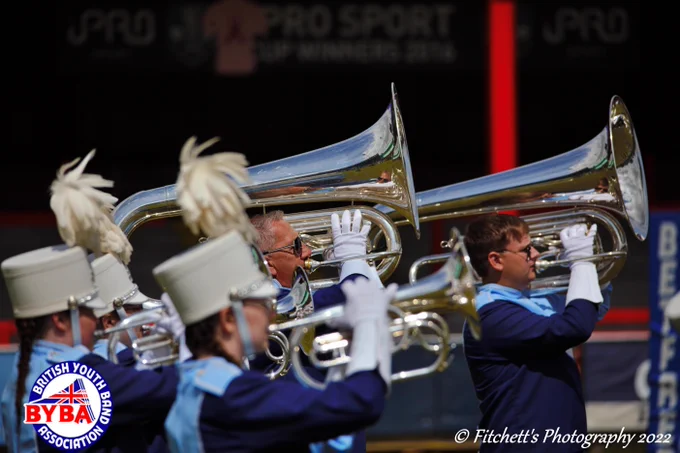 Two marching tubas and 3 mellophones from Phantom Knights