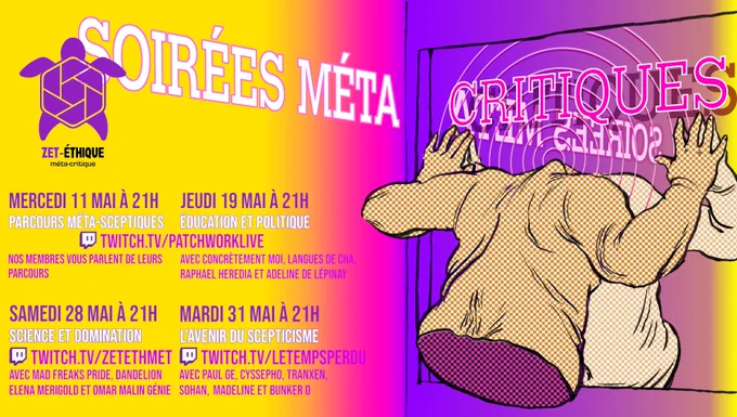 L'affiche des soirées méta-critiques