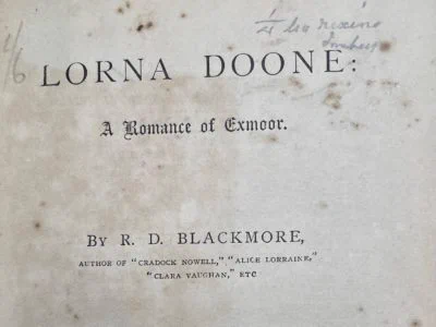The title page of 'Lorna Doone'