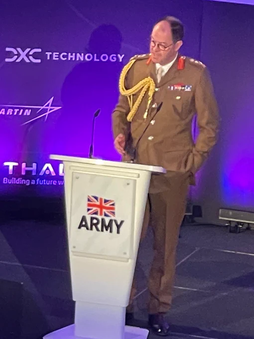 Chief of the General Staff, General Sir Patrick Sanders, speaking at LWC2022.
