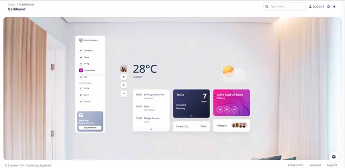 Open-Source starters crafted on top of Tailwind CSS and Soft Dashboard Design in Flask and Django 
