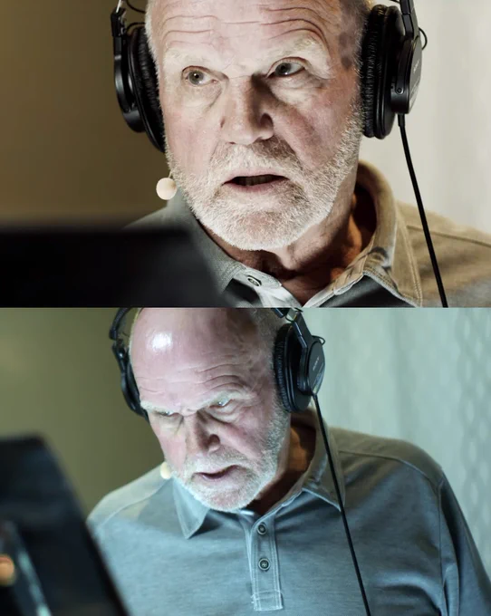 Steve Downes recording lines for John-117 in Halo Infinite.