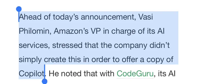 Ahead of today’s announcement, Vasi Philomin, Amazon’s VP in charge of its AI services, stressed that the company didn’t simply create this in order to offer a copy of Copilot