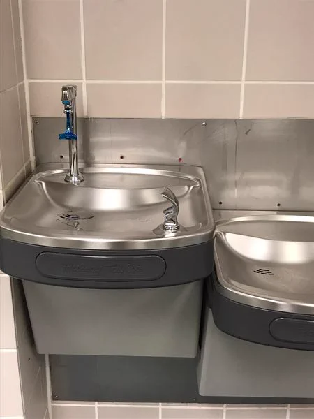 water bottle refilling station