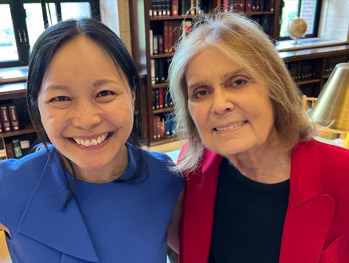 With Gloria Steinem