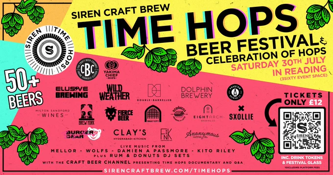 Siren Craft Brew Time Hops Beer Festival poster